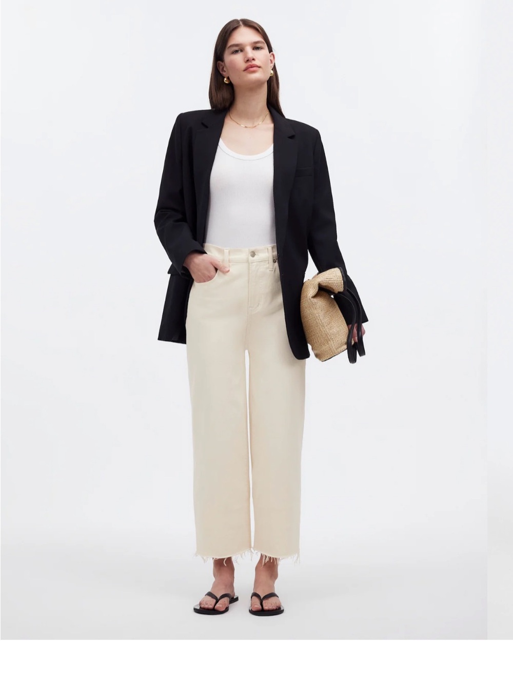 Madewell | The Perfect Vintage Wide-Leg Crop Jean